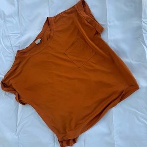 A New Day Burnt Orange Tshirt with Pocket